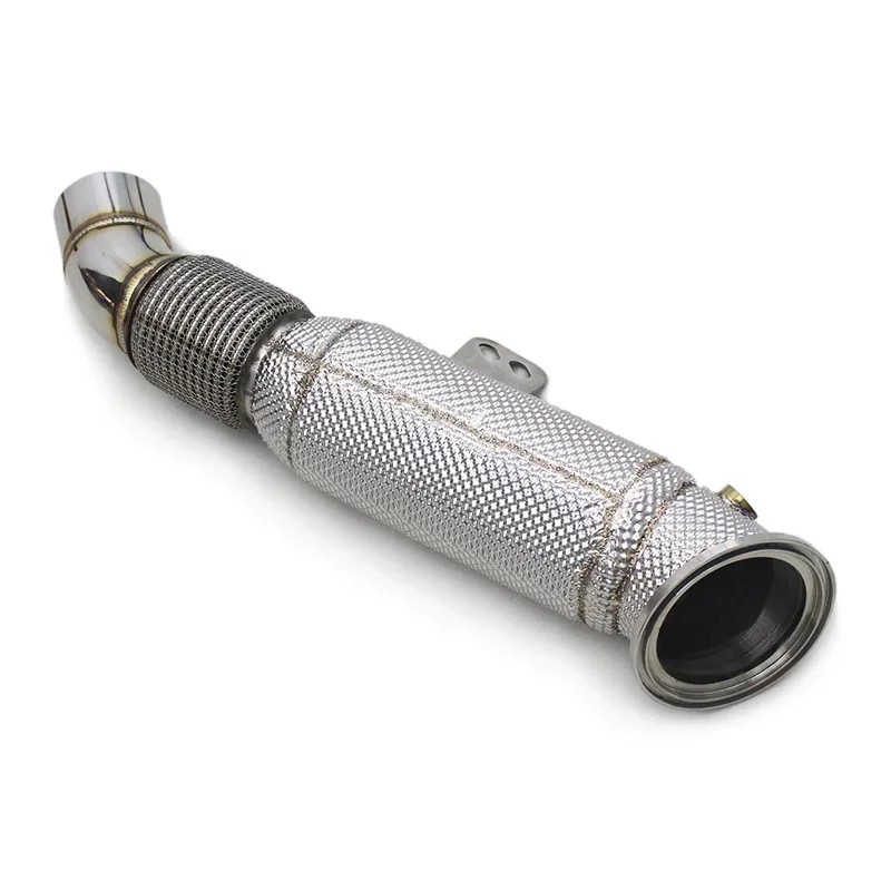 Section High flow Pipes branch downpipe Exhaust Pipe with For A90 3.0T -