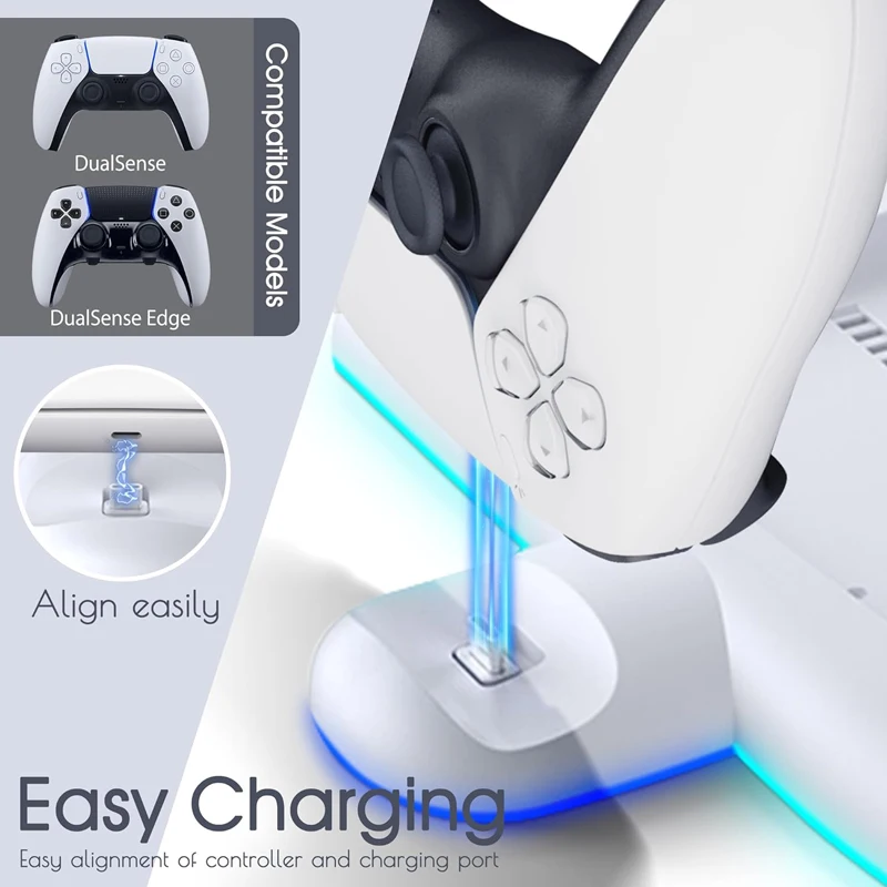2024 PS5 슬림 스탠드 및 냉각 스테이션, RGB LED 조명, PS5 슬림 컨트롤러, 플레이스테이션 5 슬림 디스크용 고속 충전기
