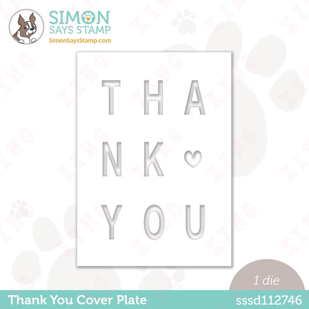 

New Thank You Cover Plate Metal Cutting Dies Diy Scrapbook Paper Craft Handmade Album Card Stamps 2023 Decoration Embossing Mold