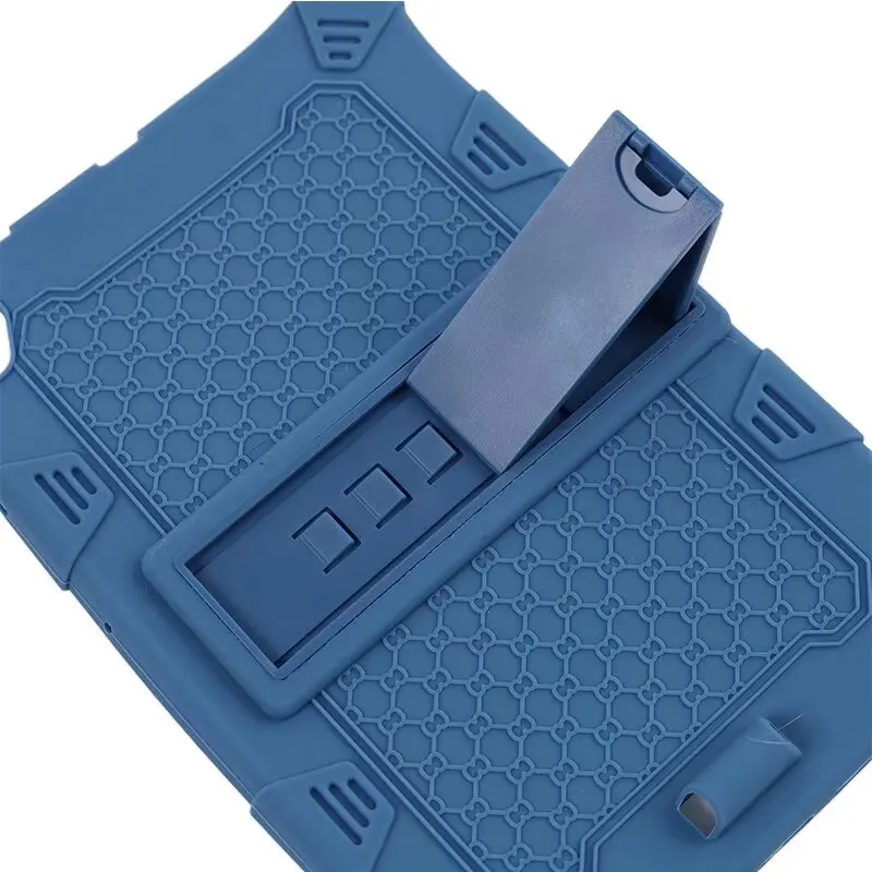 Children's Vintage Texture Tablet Cover with Shoulder Strap & Pen Holder