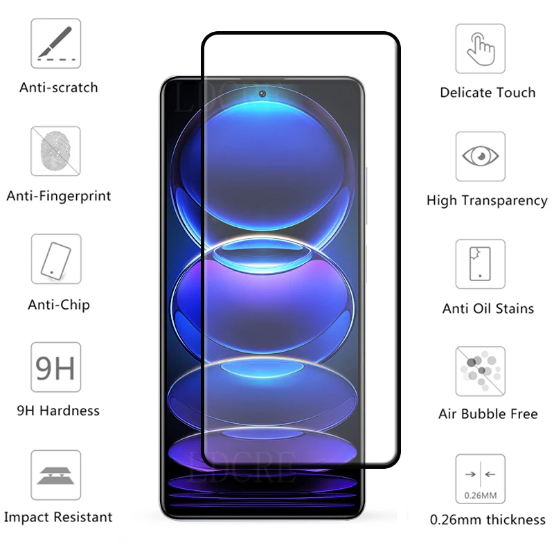 For Xiaomi Redmi Note 12 Glass For Redmi Note 12 Tempered Glass 9H Screen Protector For Redmi Note 11 12 Pro Plus 11S Lens Glass