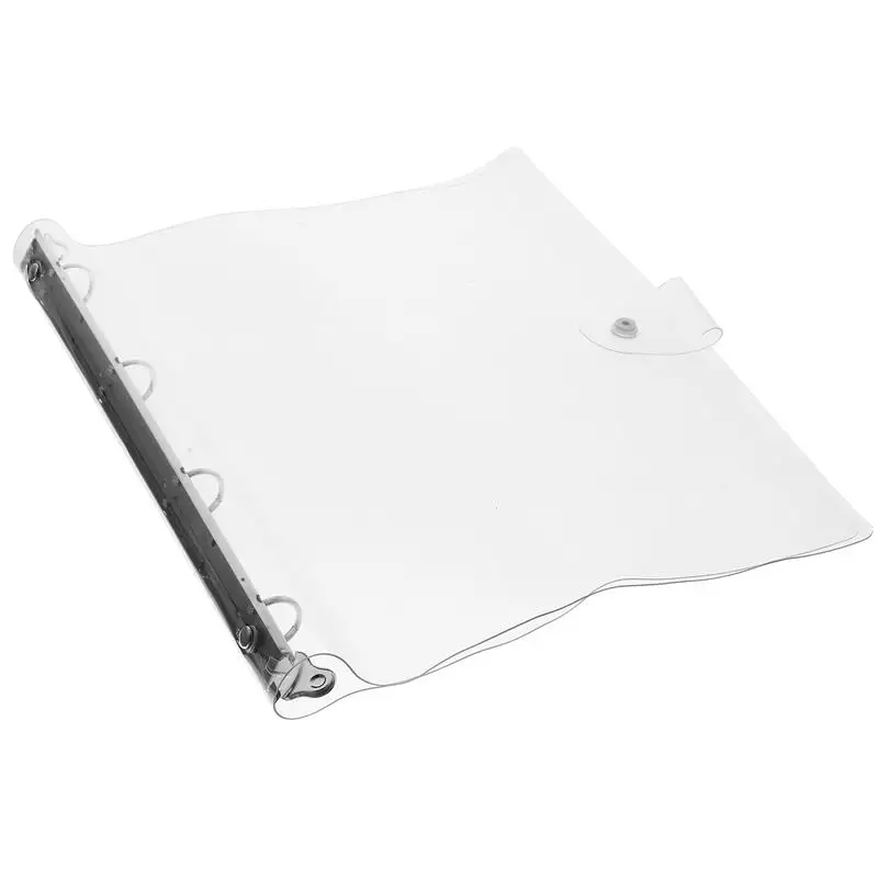 A4 Transparent Binder Office PVC Plastic Hand Account Cover Loose-Leaf Account Book Case Notebook Cover Binder For Replace Shell