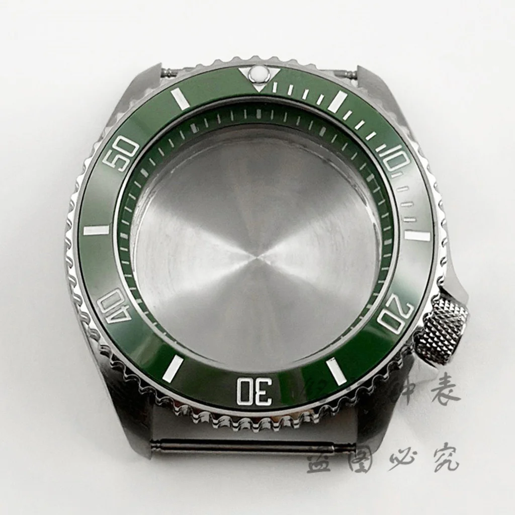 Green Ring 42mm Watch Case with Sloping Bezel