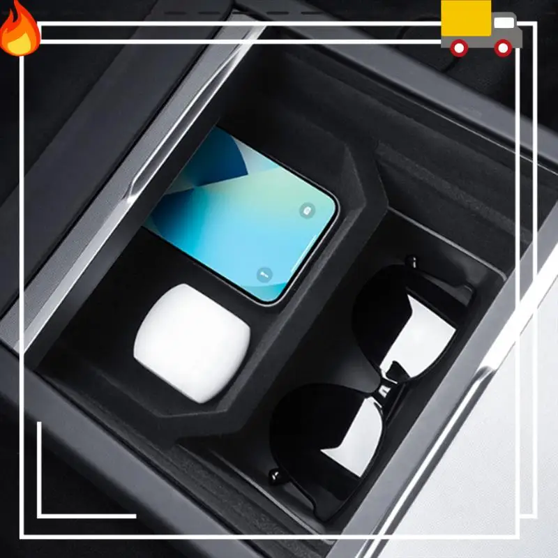 테슬라 모델 3 하이랜드 2024용 자동차 센터 콘솔 전면 수납함 정리함 교체 부품 1개