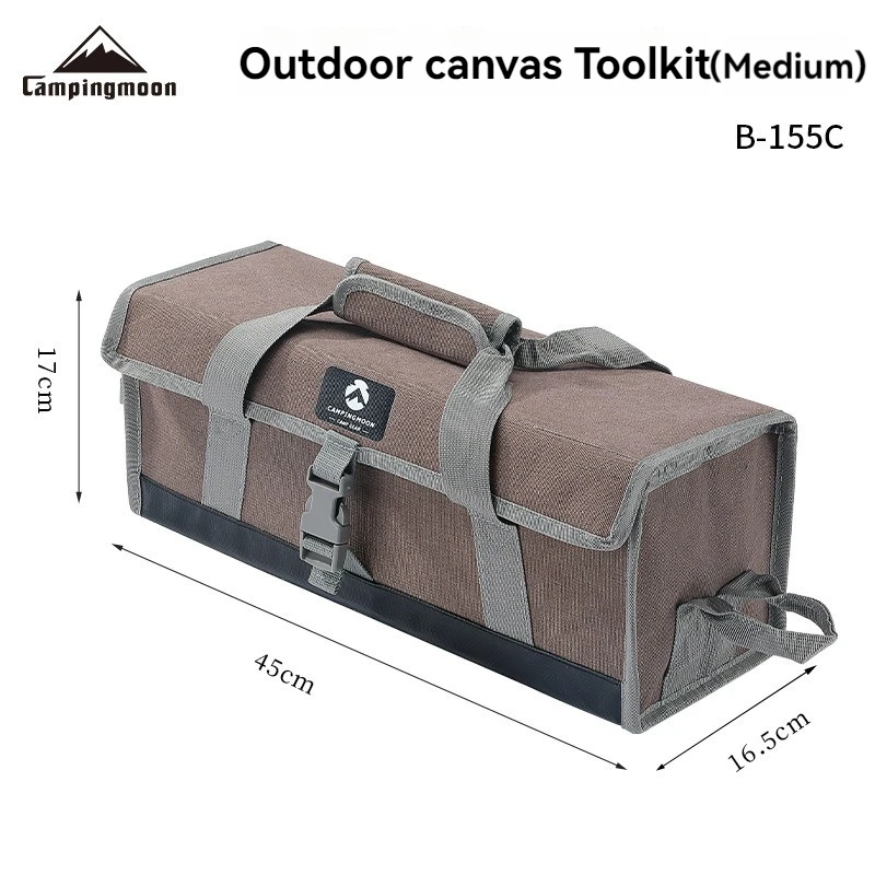 CAMPINGMOON Outdoor Camping Portable Camping BagMulti-Function Gears Picnic Barbecue Portable Handles Canvas Storage Bag