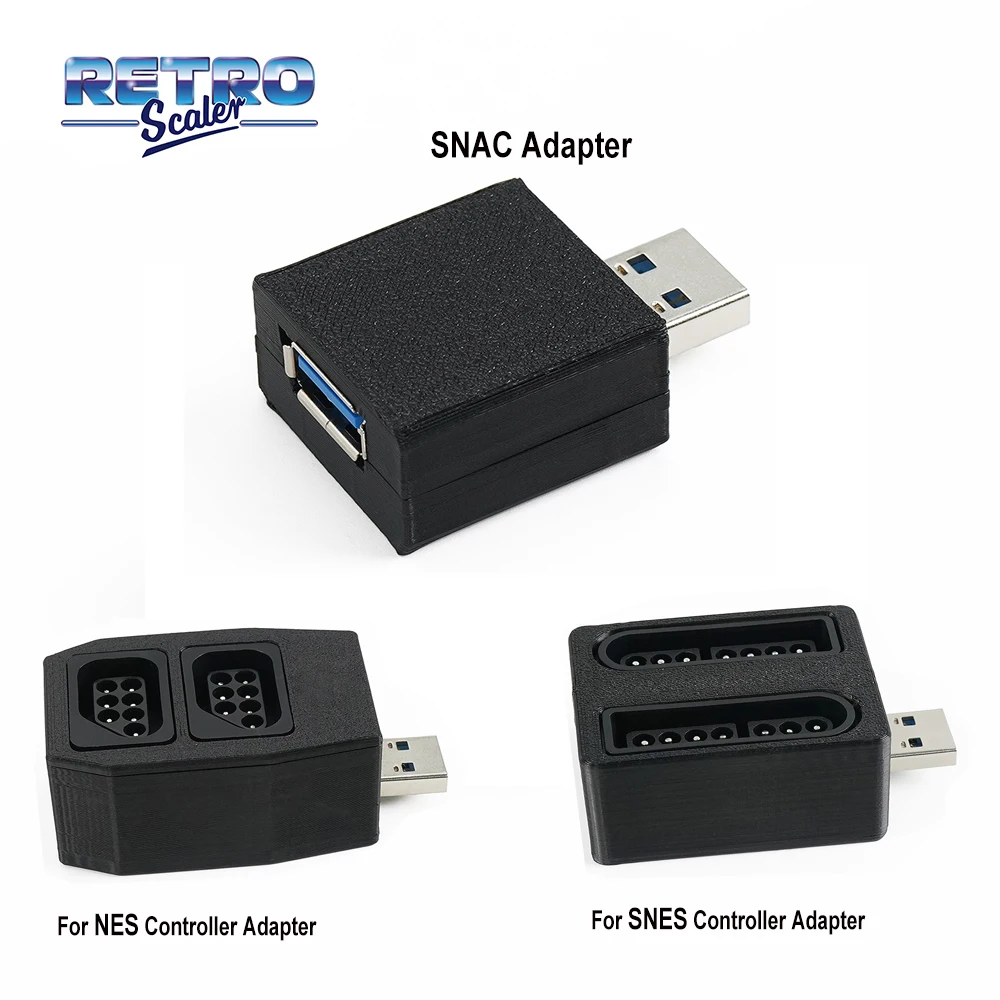 RETROSCALER Controller Adapter SNAC Board, 2 in 1 Player Adapter for SNES NES Controller Terasic DE10 Nano Mister FPGA IO Board