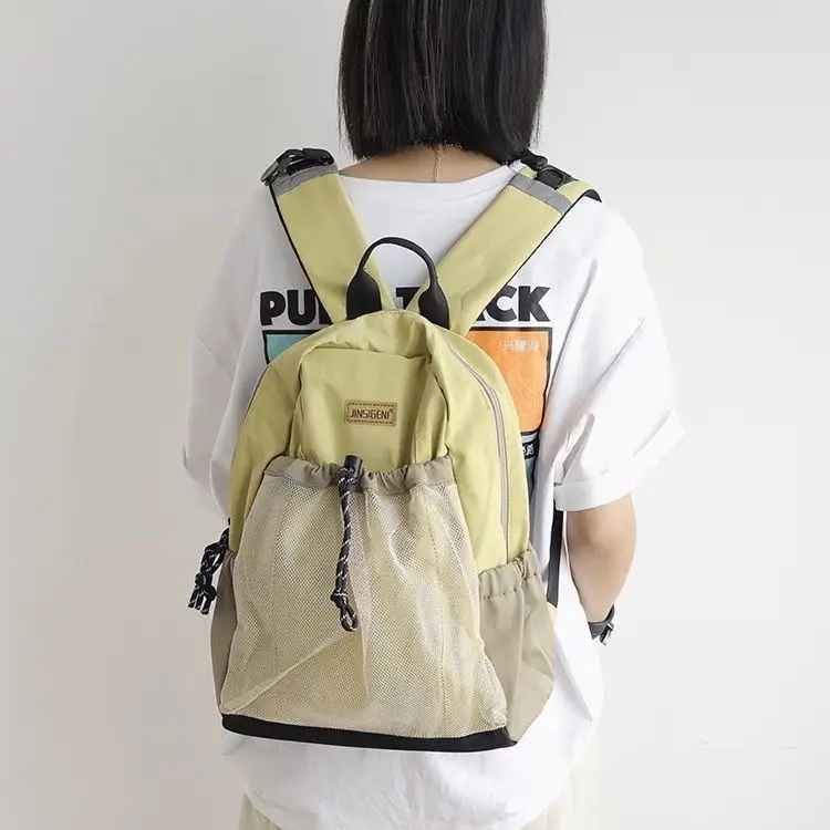 

Вместительный контрастный нейлоновый Повседневный женский рюкзак, новинка 2023, легкий модный дорожный рюкзак унисекс, универсальные рюкзаки