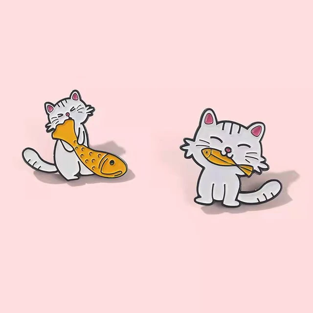 Kawaii Pin Badges, Cat Enamel Pin Kitty