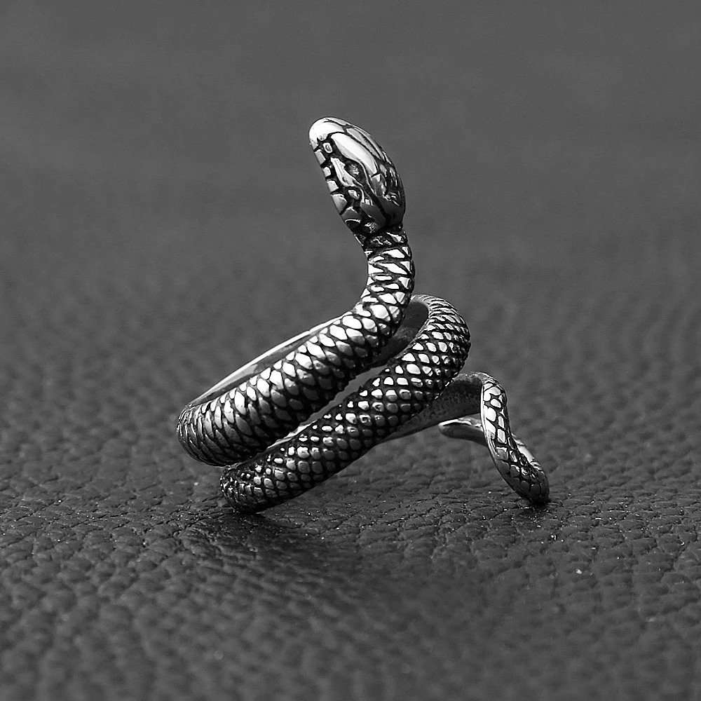 Stainless Steel Snake Ring finger ring stainless steel ring couples rings for Men Women
