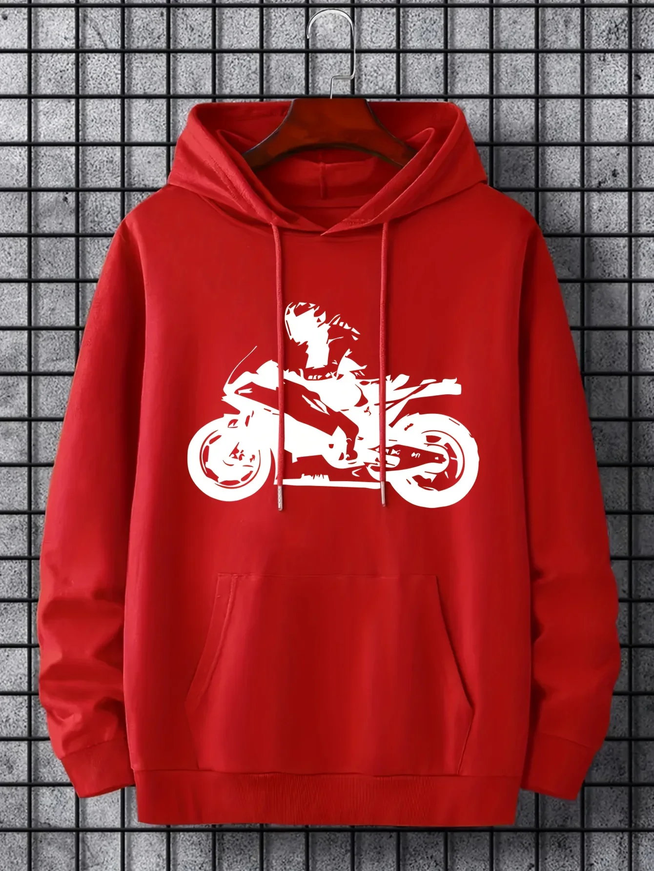 2026 Hoody Man Hoodies Motorcycle Design On Black Hoodie Fashion Trendy Hoodies Anime Printed Classic Hoodies - 3
