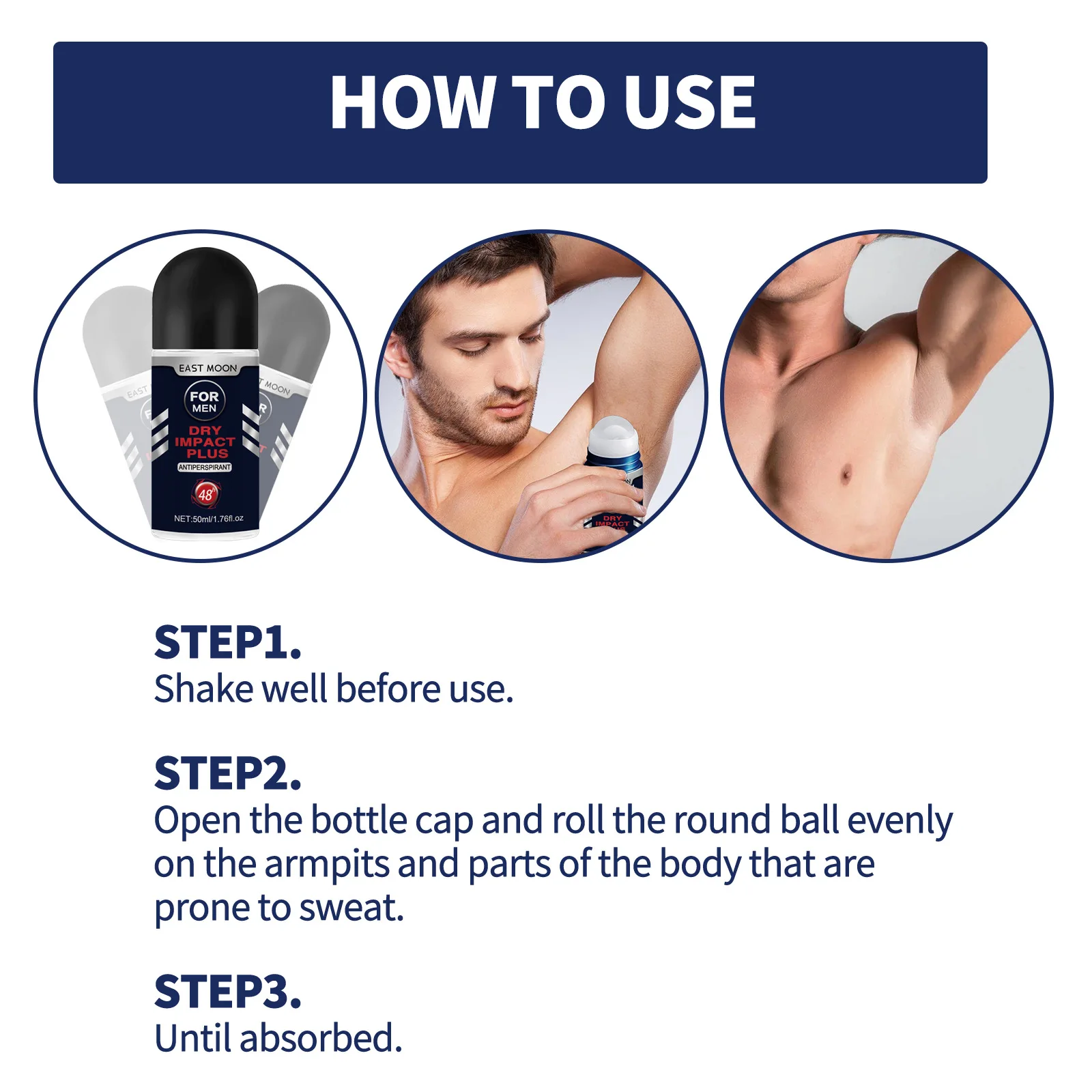 Antiperspirant for Men Roll-on Deodorant Stick Deodorant Stick