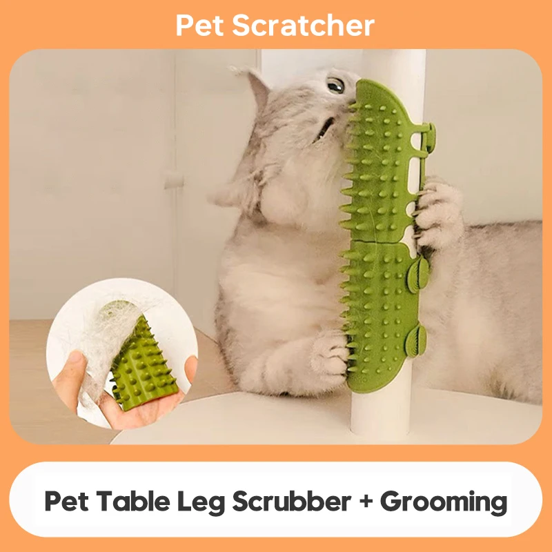 Pettine Per Massaggio Per La Depilazione Del Gatto Dell'Animale Domestico Spazzola Per Graffiare I Gatti Spazzola Per Strofinare Kitten Grooming Self 