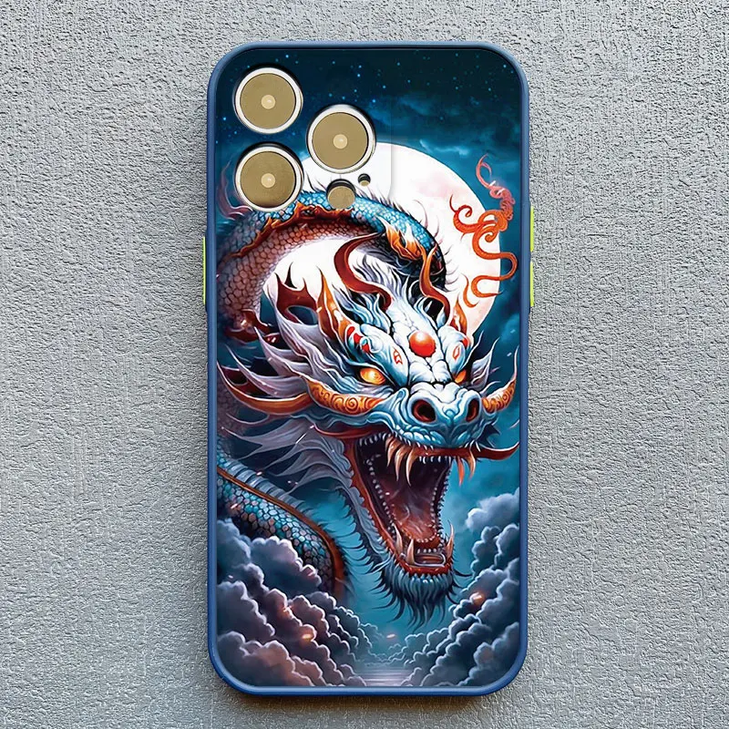 Vintage Dragon Totem Shockproof Phone Case
