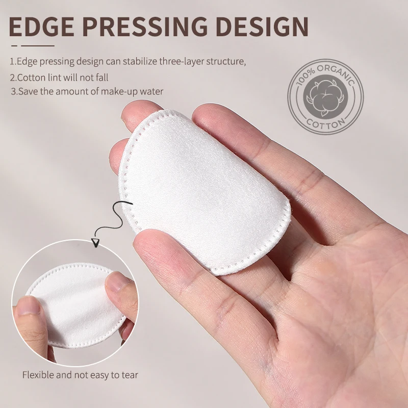 150Pcs/pack Facial Make Up Cosmetic Cotton Pads Round Soft Makeup Nail Polish Remover Cleansing Pads Daily Removal Tool 3