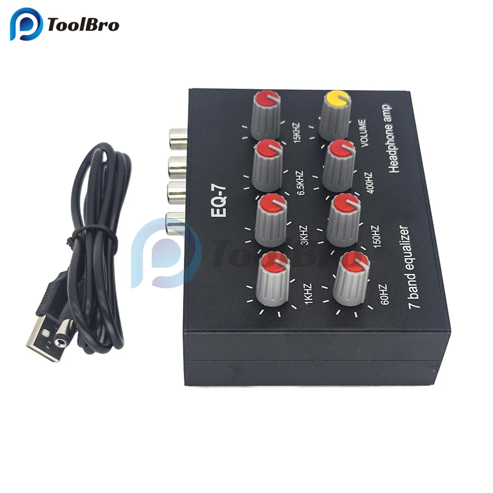 Audio EQ-7 Audio Signal Preamplifier 7 Band Equalizer Ajustar High
