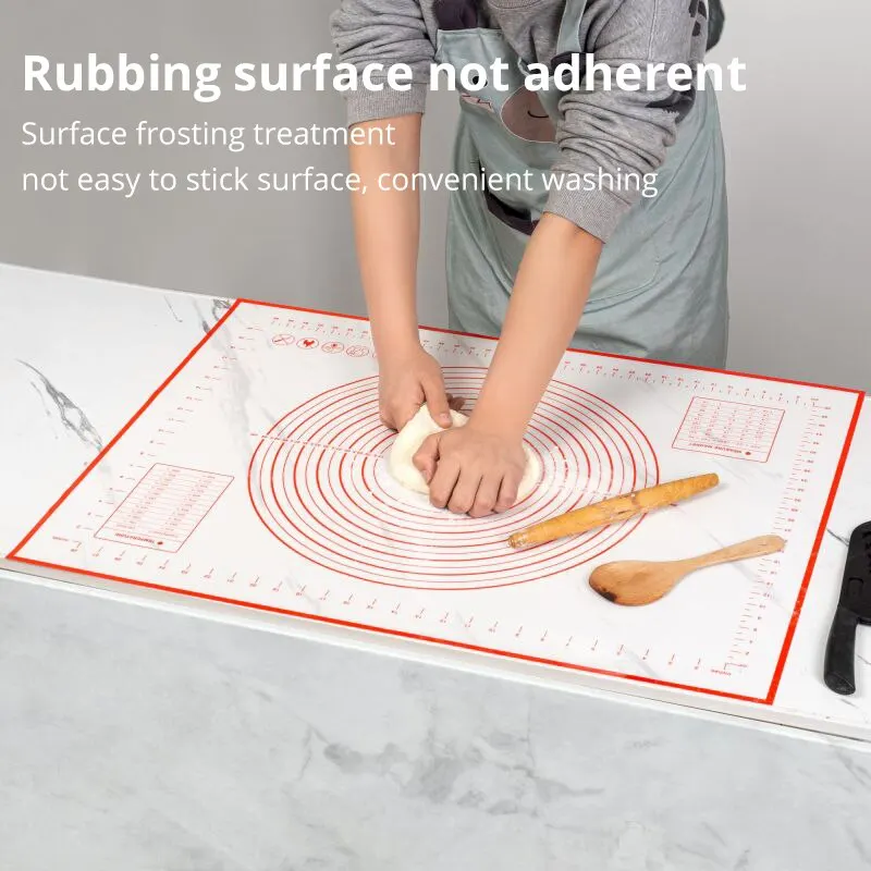 40X50CM Kneading Dough Mat Silicone Baking Mat Pizza Cake Dough Maker Kitchen Cooking Grill Gadgets Bakeware 1Pc