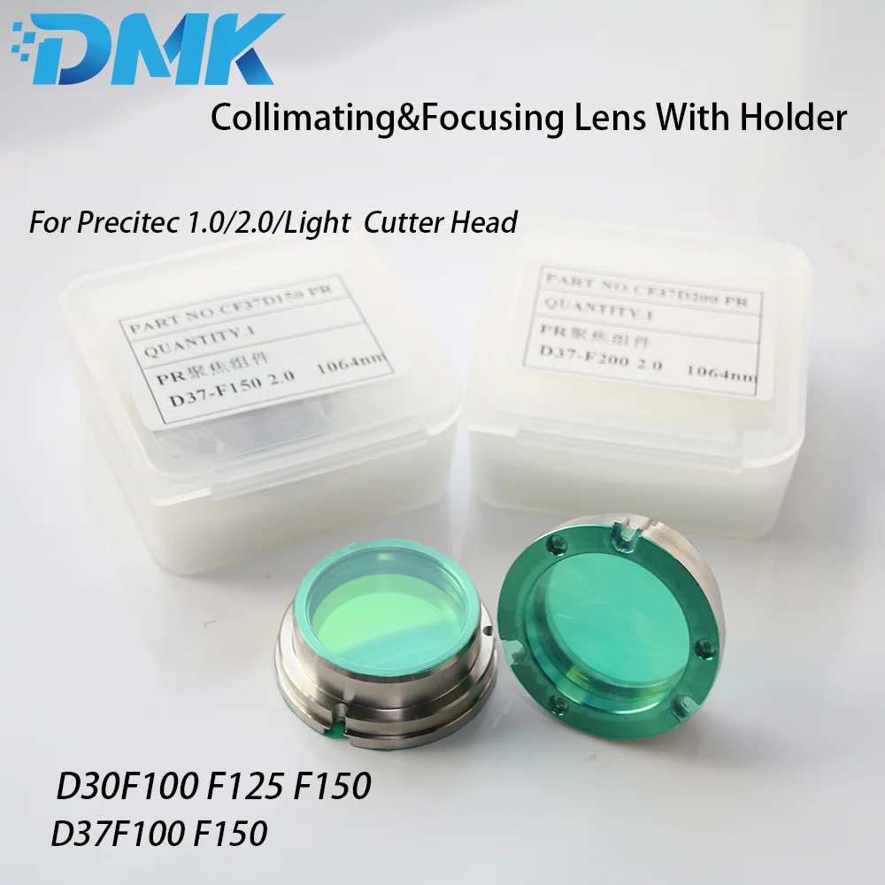 

DMK Laser Collimating&Focusing Lens D30 D37 F100 F125 F150 With Lens Holder For Precitec 1.0/2.0/Light Cutter Laser Cutting Head