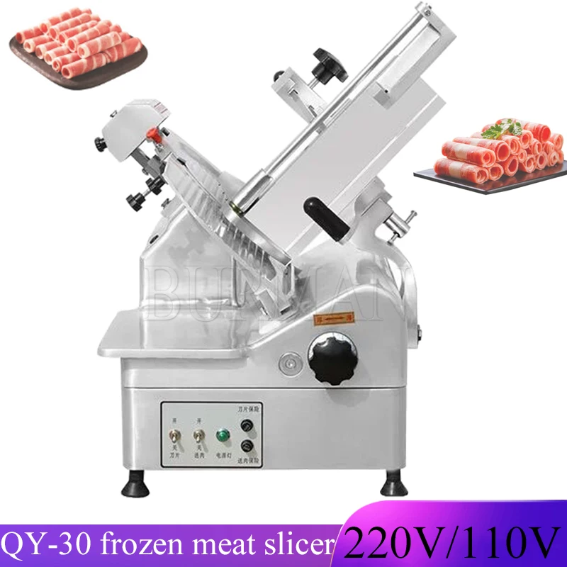 

2023 Automatic Commercial Electric Meat Slicer Frozen Meat Food Slicing Machine Cut Mutton Roll