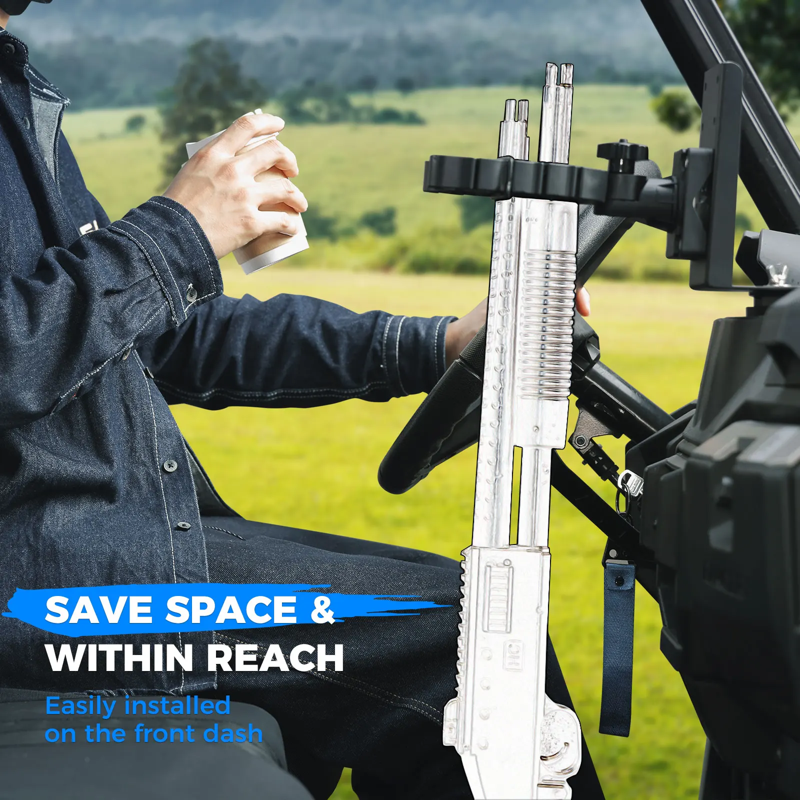 Floor Mount Gun Rack Utv