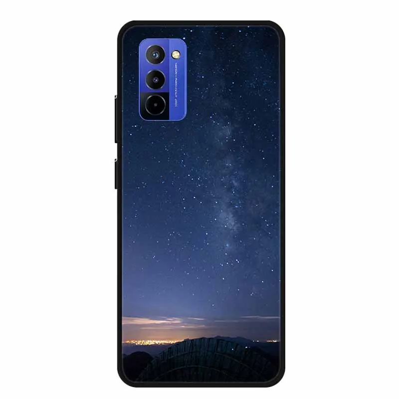 Shockproof Black Silicone Phone Case with Bumper Protection - Soft Back Cover 6.75