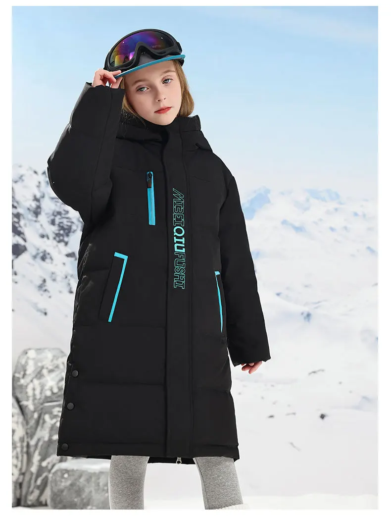 OLEKID 2025–30 Grad Winter Kinder Daunenjacke wasserdicht dick warm Teenager Jacke 3–14 Jahre Kinder Jungen Parka Oberbekleidung Mantel – Detail 13