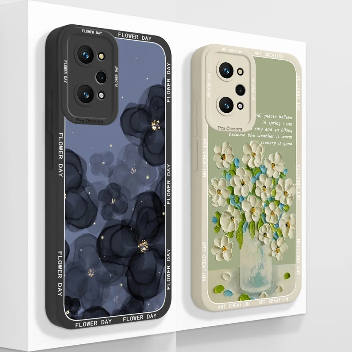Pretty Flowers Silicone Soft Protective Case - Stylish Protective Cover