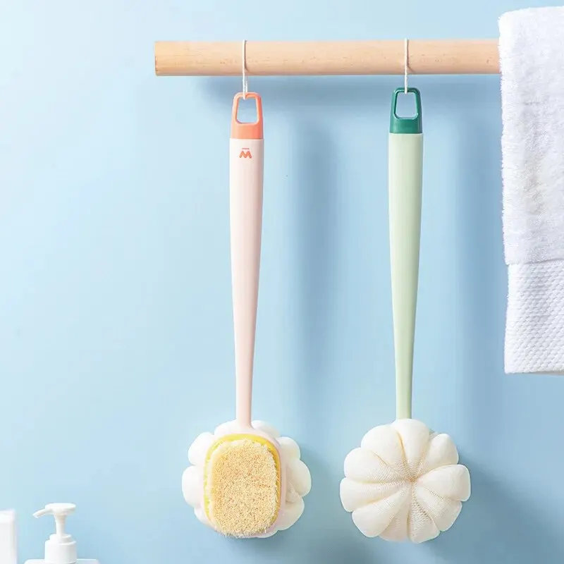 Loofah Back Scrubber Long Handle Shower Body Brush Women Skin Exfoliating Bath Massage