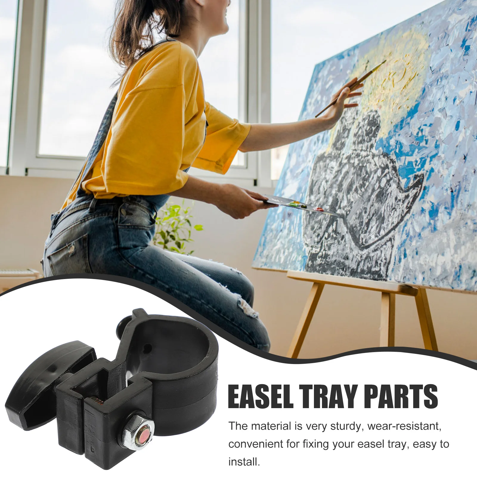 Small Replaceable Easel Tray Accessories Professional Tray Parts Reusable Stand Portable Small Sturdy Replaceable Buckles