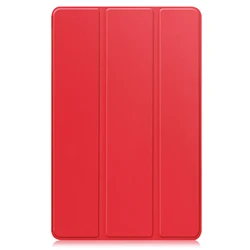 Premium Magnetic Folding PU Leather Tablet Case - High Quality Protective Shell for Huawei Matepad Series (Red)