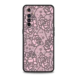 Elegant Lace Design Phone Case Cover for Realme 12Plus 5G (A9)