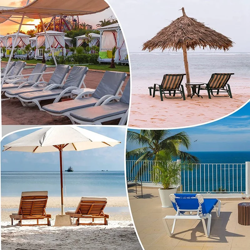 12 Pcs Beach Towel Bands,Elastic Beach Towel Holder,Chair Clips,Multicolor Towel Bands For Beach Chairs Swim Vacation 2