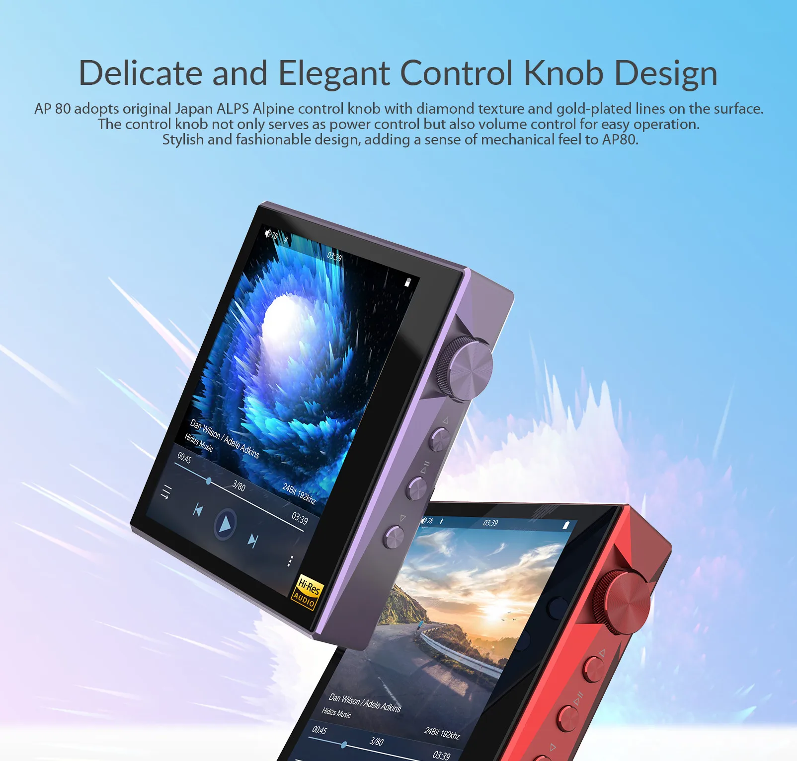 Hidizs AP80 HIFI MP3 Player Portable Touch Screen Sports Bluetooth Music MP3 Player