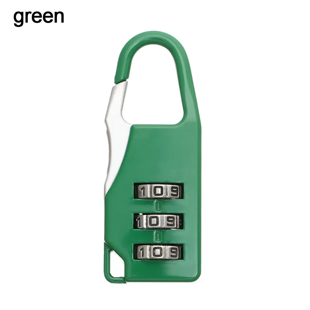 Travel Lock Luggage Lock,3 Digits Zinc Alloy Lock,Catch Plastic