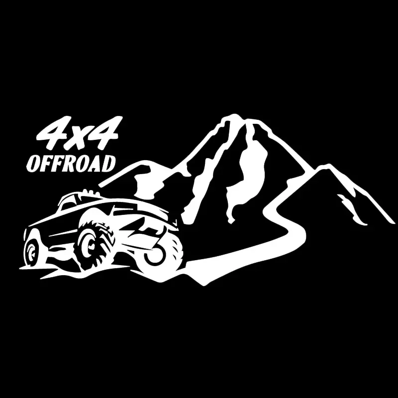 Adesivi per auto personalità Brave and Handsome Off-Road 4 x4 Fashion decalcomanie in vinile protezione solare impermeabile, 10CM * 18CM - immagine 2