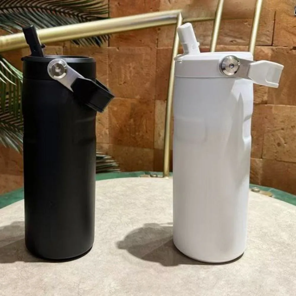 Tumbler Stainless Steel Insulated Sports Bottle Double-Layer 16oz Thermal Cup Leak Proof Vacuum Bottle Outdoor