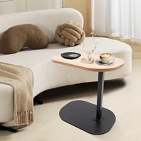 Table d'appoint réglable en hauteur 45-80cm, table d'appoint en forme de C, petite table basse pour la maison et l'extérieur 1