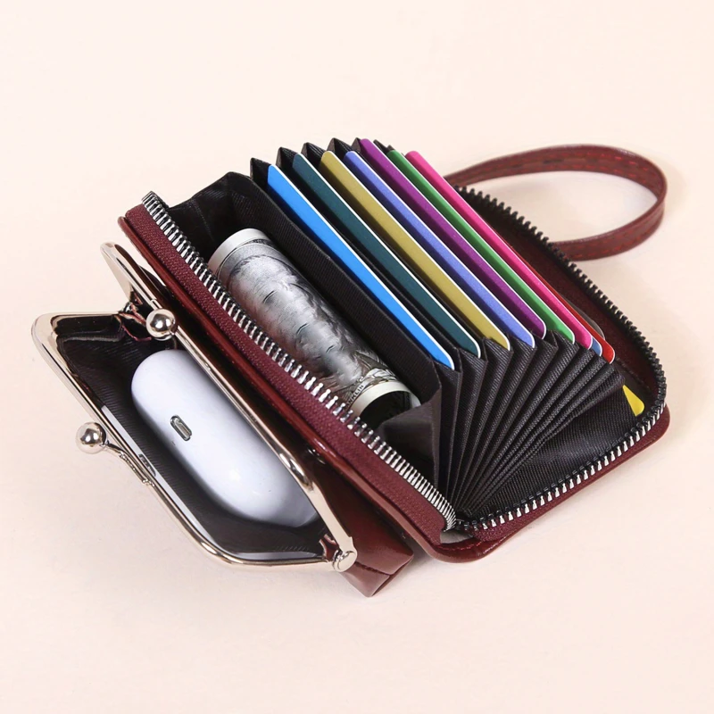 

Business Card Holder Rfid Women's Zipper Card Wallet Small Change Wallet Purse For Female PU Short Wallets Woman Coin Purse