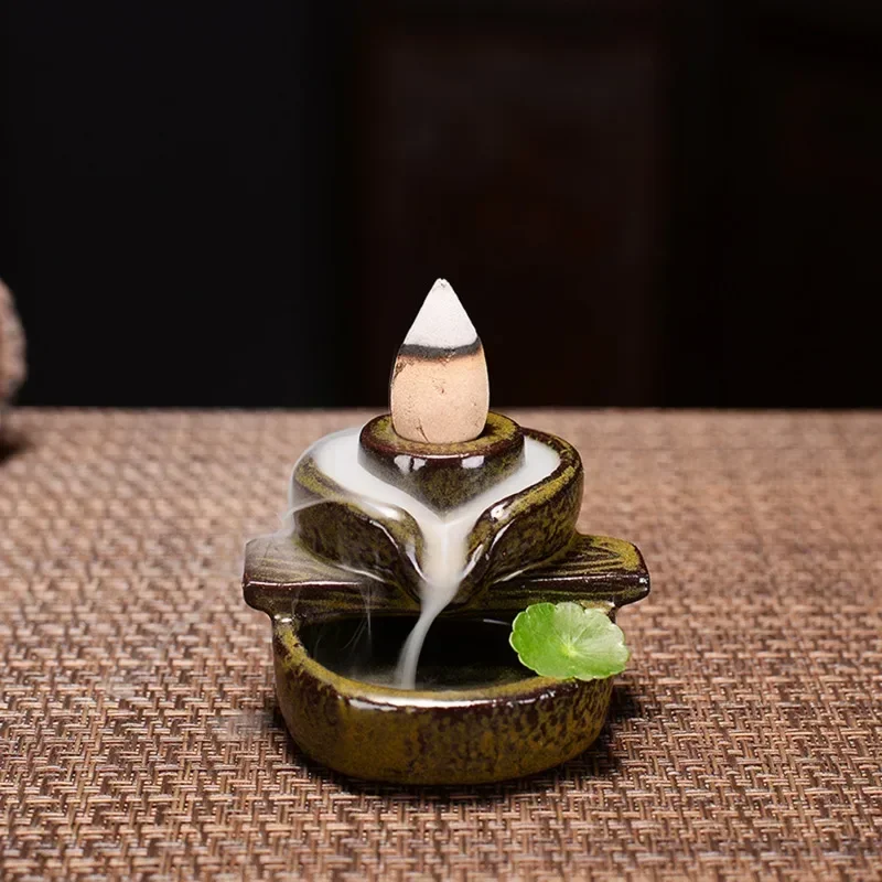 

Incense Backflow Household Widely Practical Holder Burner Smoke Use Stable Waterfall Office For Premium