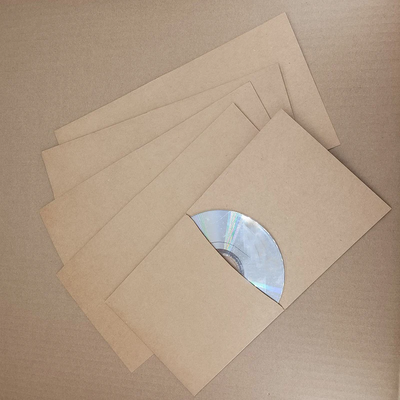 빈 크래프트 종이 가방, CD 보관 포장 상자, 분류 파일 패키지, XRCD AVCD HDCD 데모 보관, 방진 디스크