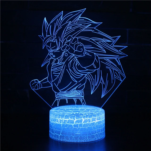 Dragon Ball Son Goku Lâmpada LED Super Saiyan Ultra Instinto Goku Luta  Anime 3D Night Light Manga Lampara Presente Lampara Colorido - AliExpress