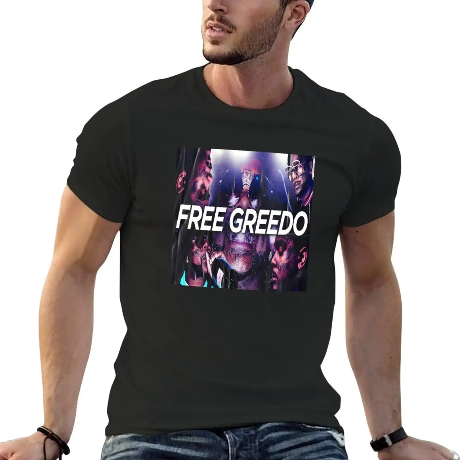 

Free 03 Greedo T-Shirt summer clothes graphics oversizeds Men's t-shirts