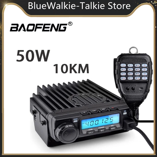 Retevis RT98 Emisoras de Radioaficionado, 199 Canales Emisora Coche,  5W/10W/15W,CTCSS/DCS DTMF, Mini Emisora Coche con Micrófono(Negro)