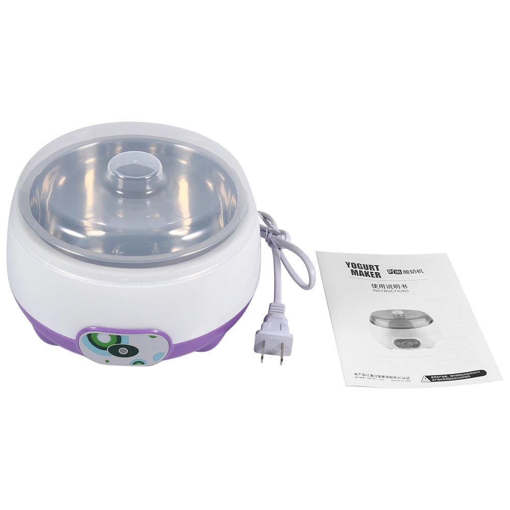 Yoghourt Machine DIY Yoghourt Container with Transparent Lid 1L 220V DIY Maker for Hotel Home