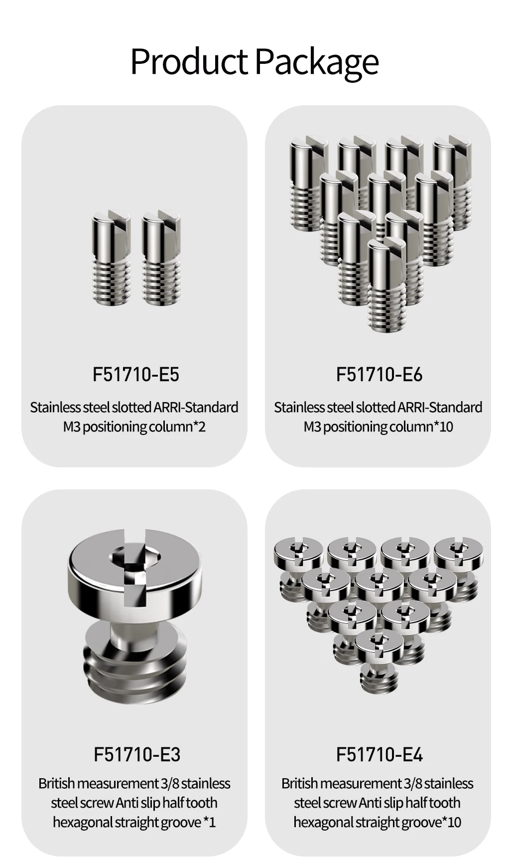 1/4 "3/8" Edelstahl Kamera Fix Schraube Stativ Kugelkopf Halterung Für Sony Nikon Canon DSLR Kamera Fotografie werkzeug Zubehör – Detail 18