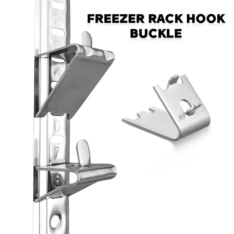16pcs Freezer Shelf Clips Heavy Duty Metal Freezer Shelf Holders Shelving Clips Buckles Cooler Replacement Parts
