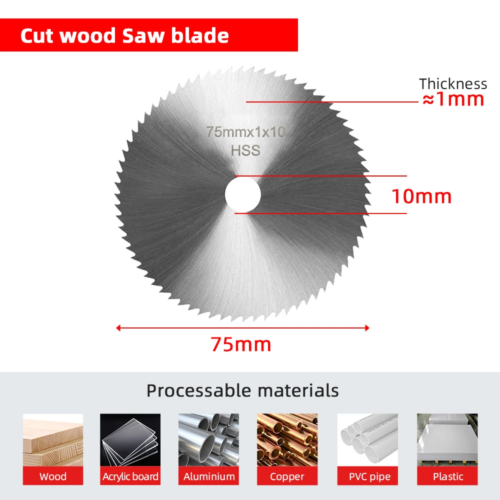 Cutting Disc 5pcs/Set 75mm 3Inch Grinding Wheel Metal Woodworking Stone Marble for Mini Angle Grinder