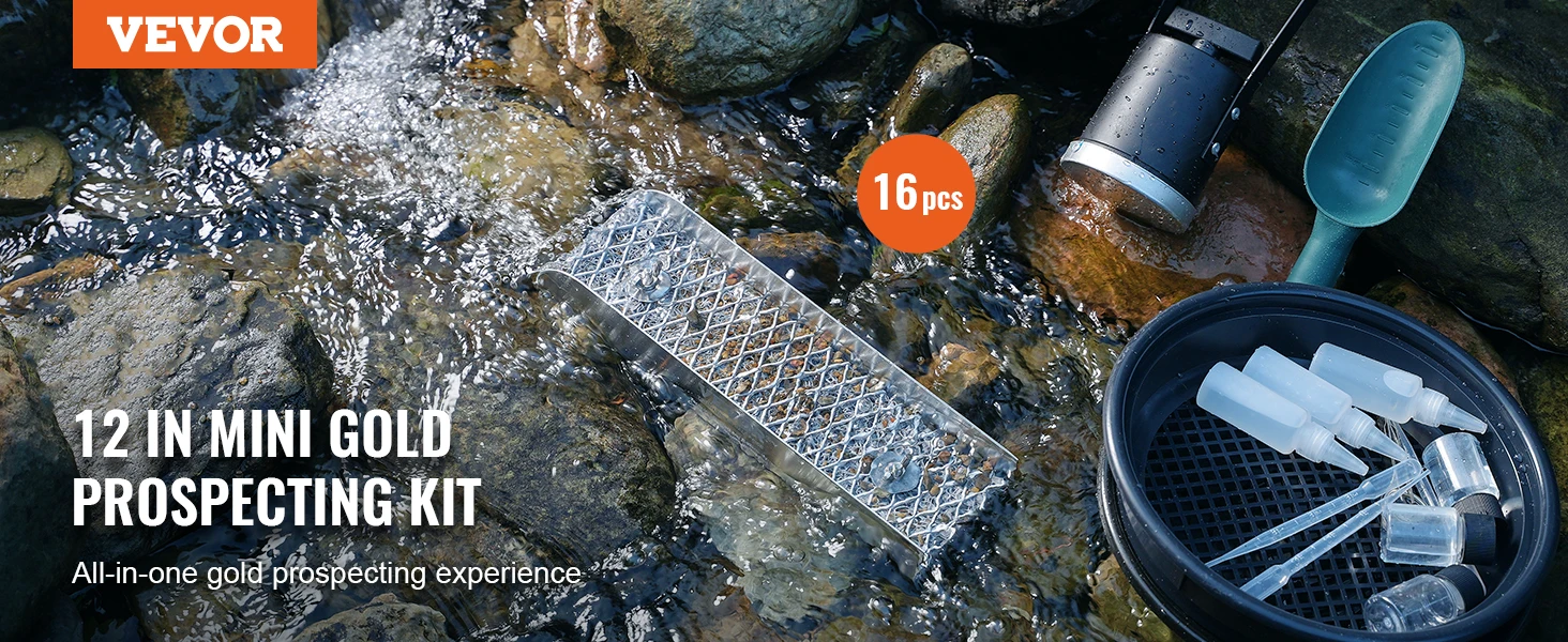 Gold panning kit full set