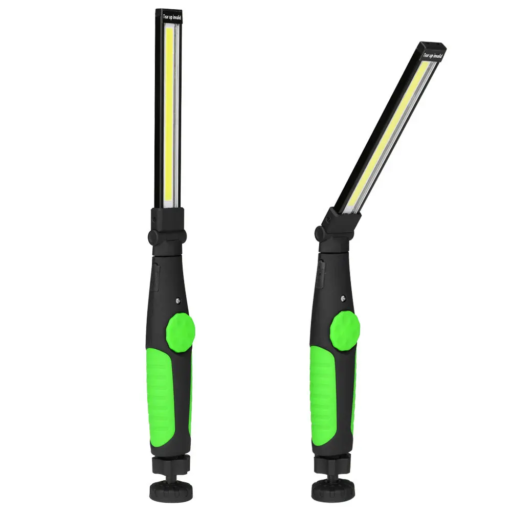 1/2/4Pcs Folding Flashlight COB LED Work Light Rechargeable Strip Lamp Magnetic Inspection Lamp for WorkShop Car Repair Lighting led flashlight led work light work light