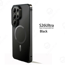 Durable Magnetic Aluminum Alloy Frame Case with Full Protection and Magsafe Compatibility - Galaxy S26 Ultra (Black BL BBCC)