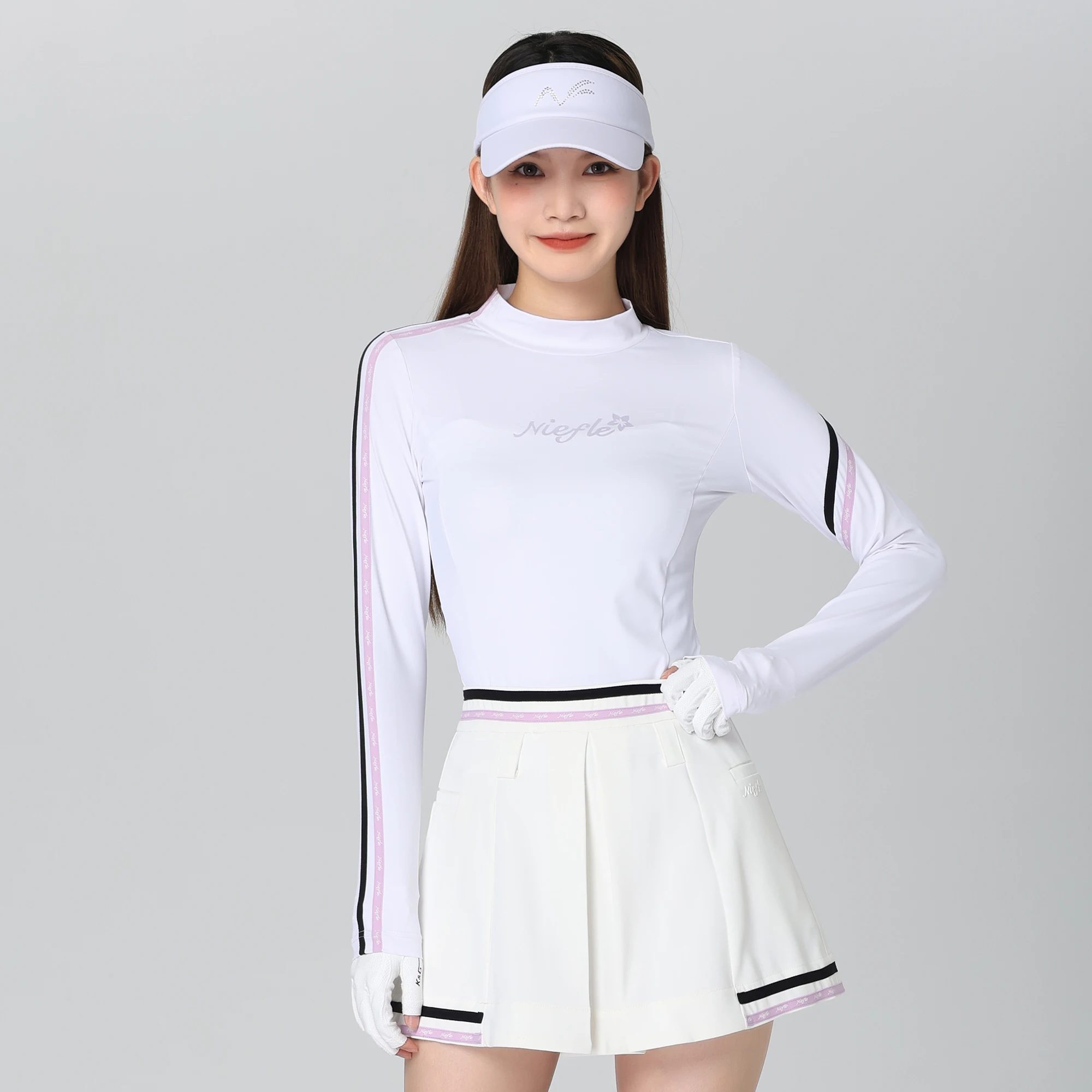 Golf Women's Autumn Long Sleeved Anti Pilling High-quality Versatile Fashion Short Skirt Outdoor Leisure Sports